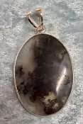 925 Sterling Silver Garden Quartz (Lodalite) Pendant