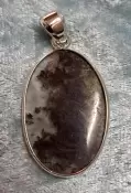 925 Sterling Silver Garden Quartz (Lodalite) Pendant