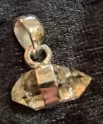 925 Sterling Silver Herkimer Diamond Pendant