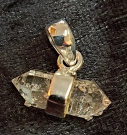 925 Sterling Silver Herkimer Diamond Pendant