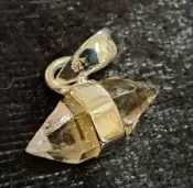 925 Sterling Silver Herkimer Diamond Pendant