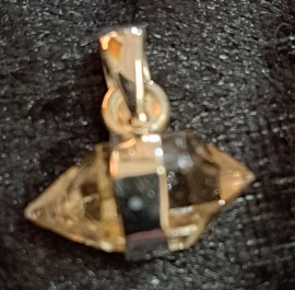 925 Sterling Silver Herkimer Diamond Pendant
