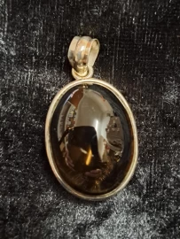 925 Sterling Silver Smoky Quartz Pendant