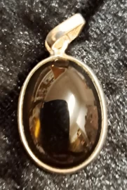 925 Sterling Silver Smoky Quartz Pendant