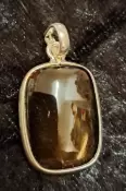 925 Sterling Silver Smoky Quartz Pendant