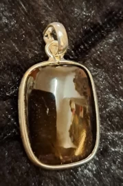 925 Sterling Silver Smoky Quartz Pendant