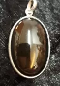 925 Sterling Silver Smoky Quartz Pendant