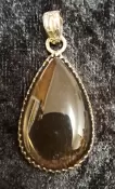 925 Sterling Silver Smoky Quartz Pendant