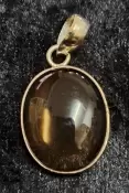 925 Sterling Silver Smoky Quartz Pendant
