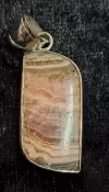 925 Sterling Silver Rhodochrosite Pendant