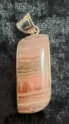 925 Sterling Silver Rhodochrosite Pendant