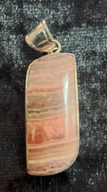 925 Sterling Silver Rhodochrosite Pendant