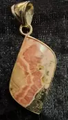 925 Sterling Silver Rhodochrosite Pendant