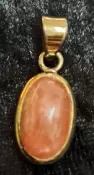 925 Sterling Silver Rhodochrosite Pendant