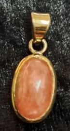 925 Sterling Silver Rhodochrosite Pendant