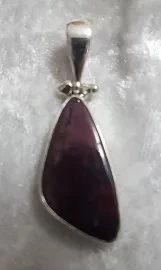 925 Sterling Silver Ruby Pendant