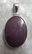 925 Sterling Silver Ruby Pendant