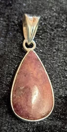 925 Sterling Silver Ruby Pendant