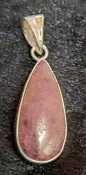 925 Sterling Silver Ruby Pendant