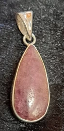 925 Sterling Silver Ruby Pendant