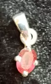 925 Sterling Silver Sapphire Pendant 