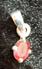 925 Sterling Silver Sapphire Pendant 