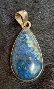925 Sterling Silver Shattuckite Pendant