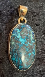 925 Sterling Silver Shattuckite Pendant