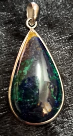 925 Sterling Silver Shattuckite Pendant