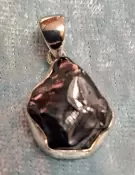 925 Sterling Silver Shungite Pendant