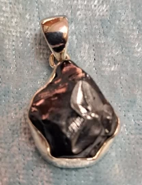 925 Sterling Silver Shungite Pendant