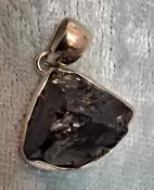 925 Sterling Silver Shungite Pendant