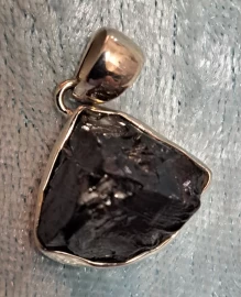 925 Sterling Silver Shungite Pendant