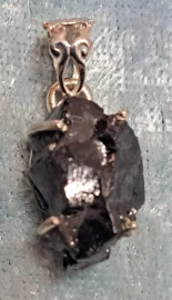 925 Sterling Silver Shungite Pendant
