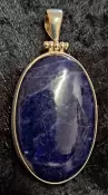 925 Sterling Silver Sodalite Pendant