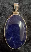 925 Sterling Silver Sodalite Pendant