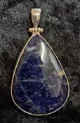 925 Sterling Silver Sodalite Pendant