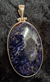 925 Sterling Silver Sodalite Pendant