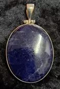 925 Sterling Silver Sodalite Pendant