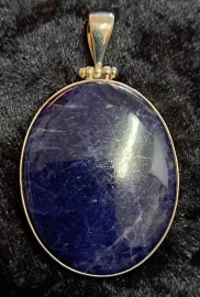 925 Sterling Silver Sodalite Pendant