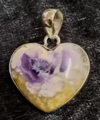 925 Sterling Silver Tiffany Stone Heart Pendant