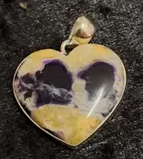 925 Sterling Silver Tiffany Stone Heart Pendant