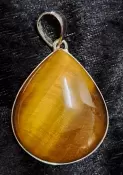 925 Sterling Silver Tiger's Eye Pendant