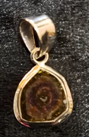 925 Sterling Silver Watermelon Tourmaline Pendant