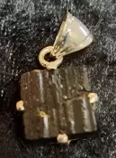 925 Sterling Silver Black Tourmaline Pendant