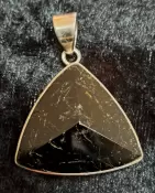 925 Sterling Silver Black Tourmaline Pendant