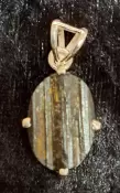 925 Sterling Silver Black Tourmaline Pendant