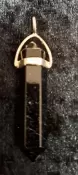 925 Sterling Silver Black Tourmaline Pendant