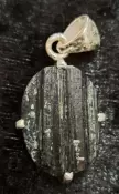 925 Sterling Silver Black Tourmaline Pendant