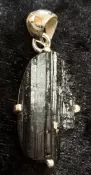 925 Sterling Silver Black Tourmaline Pendant